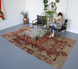 vintage rug, portland rug store, rustic red, turkish rug, flat weave, portland, Oushak kilim