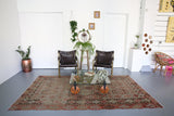 wild shaman, brown, oushak rug, portland rug shop