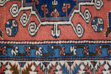 Vintage Turkish rug in living room setting, old rug, antique rug, pastel colors, faded colors, Turkish rug, vintage rug, soft rug, Portland, Oregon, rug store, rug shop, local shop, pastel colors