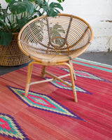 Turkish rug, vintage rug, flat weave, kilim rug, large area rug, square rug, Wild Shaman, Portland, Oregon, rug store, rug shop, local shop, bright colors, area rug, red rug, bold color