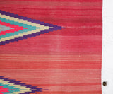 Turkish rug, vintage rug, flat weave, kilim rug, large area rug, square rug, Wild Shaman, Portland, Oregon, rug store, rug shop, local shop, bright colors, area rug, red rug, bold color