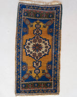 Vintage mini kilim rug in room decor setting, kilim, Turkish rug, vintage rug, portland, rug shop, bright colors, wild shaman, soft rug, bold color, Portland, Oregon, rug store, rug shop, local shop