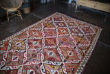Vintage Mersin Mut Cicim Kilim 6.1ft x 10.6ft
