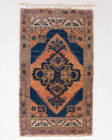 Vintage mini kilim rug in room decor setting, kilim, Turkish rug, vintage rug, portland, rug shop, bright colors, wild shaman, soft rug, bold color, Portland, Oregon, rug store, rug shop, local shop