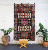 Turkish rug, vintage rug, flat weave, kilim rug, large area rug, square rug, Wild Shaman, Portland, Oregon, rug store, rug shop, local shop, bright colors, area rug, red rug, bold color