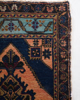 Vintage mini kilim rug in room decor setting, kilim, Turkish rug, vintage rug, portland, rug shop, bright colors, wild shaman, soft rug, bold color, Portland, Oregon, rug store, rug shop, local shop