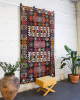 Turkish rug, vintage rug, flat weave, kilim rug, large area rug, square rug, Wild Shaman, Portland, Oregon, rug store, rug shop, local shop, bright colors, area rug, red rug, bold color