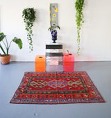 Old Konya Obruk Kilim 4.7ftx6ft