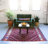 Vintage Manisa Selendi Kilim 4'7"x6'7"