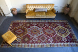 Semi-Antique Kayseri Sihli Kilim 6'x13'6"