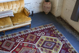 Semi-Antique Kayseri Sihli Kilim 6'x13'6"