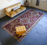 Semi-Antique Kayseri Sihli Kilim 6'x13'6"