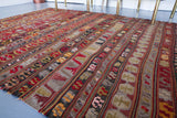 Old Konya Karapınar Kilim 6ftx7.7ft