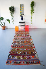 Old Konya Kilim Runner 3.6ftx10.8ft