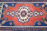 Vintage Mini Turkish Rug 2ftx3.4ft
