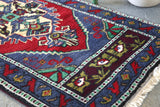 Vintage Mini Turkish Rug 21inx46in