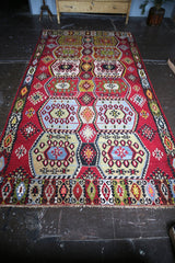 Vintage Sivas Kilim 6.9ftx12.8ft