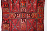 Old Konya Karapinar Cicim Kilim Rug 4.4ftx5.6ft