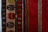 Vintage Turkish rug in a living room setting, pile rug, Turkish rug, vintage rug, portland, rug shop, bright colors, wild shaman, soft rug, bold color, Portland, Oregon, rug store, rug shop, local shop
