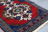 Vintage Mini Turkish Rug 2ftx3.6ft