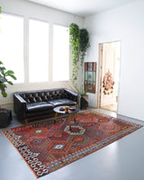 Turkish rug, vintage rug, flat weave, kilim rug, large area rug, square rug, Wild Shaman, Portland, Oregon, rug store, rug shop, local shop, bright colors, area rug, red rug, bold color