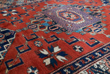 Vintage Turkish rug in a living room setting, pile rug, Turkish rug, vintage rug, portland, rug shop, bright colors, wild shaman, soft rug, bold color, Portland, Oregon, rug store, rug shop, local shop, antique rug