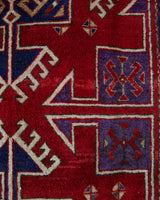 Vintage Turkish rug in a living room setting, pile rug, Turkish rug, vintage rug, portland, rug shop, bright colors, wild shaman, soft rug, bold color, Portland, Oregon, rug store, rug shop, local shop