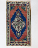 Vintage mini kilim rug in room decor setting, kilim, Turkish rug, vintage rug, portland, rug shop, bright colors, wild shaman, soft rug, bold color, Portland, Oregon, rug store, rug shop, local shop