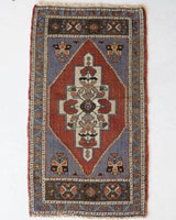 Vintage mini kilim rug in room decor setting, kilim, Turkish rug, vintage rug, portland, rug shop, bright colors, wild shaman, soft rug, bold color, Portland, Oregon, rug store, rug shop, local shop