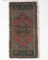 Vintage mini kilim rug in room decor setting, kilim, Turkish rug, vintage rug, portland, rug shop, bright colors, wild shaman, soft rug, bold color, Portland, Oregon, rug store, rug shop, local shop