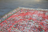 Vintage Demirci Oushak Rug 4.10ftx8ft