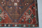 Vintage Anatolian Kurdish Runner 3'7"x9'5"