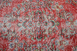 Vintage Demirci Oushak Rug 4.10ftx8ft