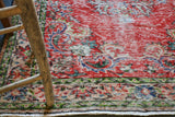 Vintage Demirci Oushak Rug 4.10ftx8ft