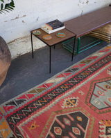 old rug, antique rug, earthy colors, faded colors, Turkish rug, vintage rug, flat weave, kilim rug, large area rug, square rug, Wild Shaman, Portland, Oregon, rug store, rug shop, local shop