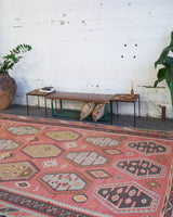 old rug, antique rug, earthy colors, faded colors, Turkish rug, vintage rug, flat weave, kilim rug, large area rug, square rug, Wild Shaman, Portland, Oregon, rug store, rug shop, local shop