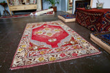 Vintage Turkish Kirsehir Rug 3.2ftx5.4ft