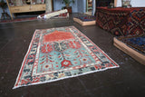 Vintage Turkish Faded Anatolian Rug 2.8ftx5.1ft