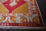 Vintage Faded Anatolian Turkish Rug 2.8ft x 5.2ft