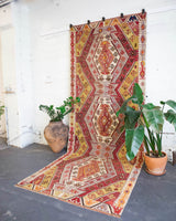 old rug, antique rug, earthy colors, faded colors, Turkish rug, vintage rug, flat weave, kilim rug, large area rug, square rug, Wild Shaman, Portland, Oregon, rug store, rug shop, local shop