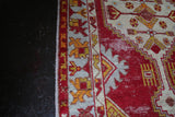 Vintage Faded Anatolian Turkish Rug 2.8ft x 5.2ft