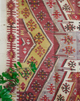 old rug, antique rug, earthy colors, faded colors, Turkish rug, vintage rug, flat weave, kilim rug, large area rug, square rug, Wild Shaman, Portland, Oregon, rug store, rug shop, local shop