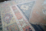 Vintage Turkish Faded Anatolian Rug 4.4ftx7.4ft