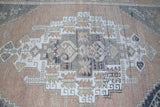 Vintage Turkish Faded Anatolian Rug 4.4ftx7.4ft