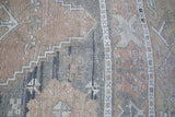 Vintage Turkish Faded Anatolian Rug 4.4ftx7.4ft