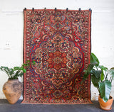old rug, antique rug, Turkish rug, Portland, Oregon, rug store, rug shop, local shop, bright colors, wild shaman, large rug, area rug, red rug, bold color, burgundy, dark red, persian rug