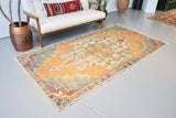 Vintage Anatolian Rug 4.5ftx8.4ft