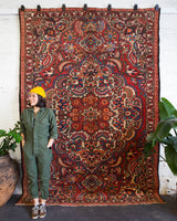 old rug, antique rug, Turkish rug, Portland, Oregon, rug store, rug shop, local shop, bright colors, wild shaman, large rug, area rug, red rug, bold color, burgundy, dark red, persian rug