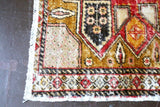 Vintage Turkish faded Anatolian Rug 4.1ft x 5.9ft