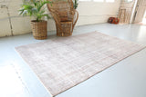 Vintage Overdyed Isparta Rug in Ash 5.10ftx9.4ft